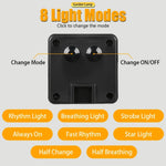 guirlande solaire led jardin 20 lampes modes éclairage ip65 moderne globes verre transparent piquets