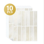 autocollants carrelage moderne beige clair imperméable facile nettoyage résistant eau chaleur surfaces bois verre