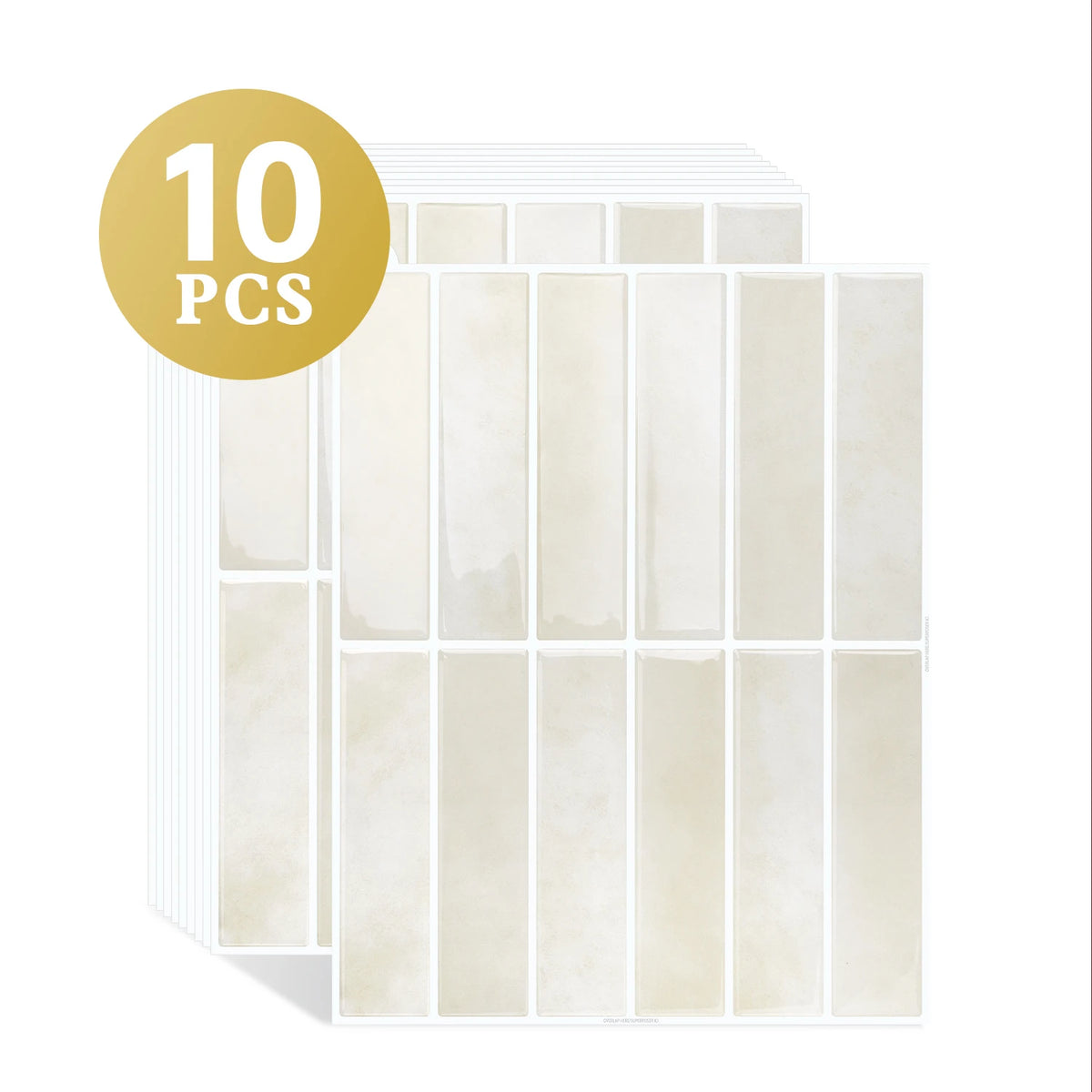 autocollants carrelage moderne beige clair imperméable facile nettoyage résistant eau chaleur surfaces bois verre
