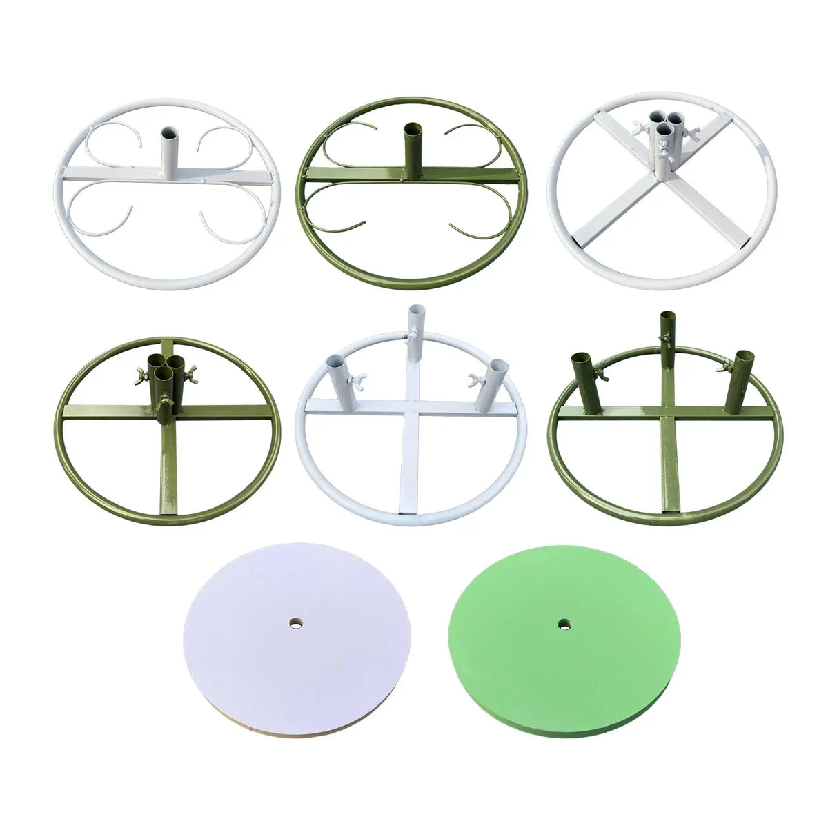 support plante fer blanc vert gris moderne décoration florale mariage anniversaireintérieur decoration base florale