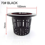 pot plante hydroponique maille plastique blanc noir culture sans sol pépinière