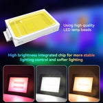 projecteur led ip66 rgb moderne télécommande tuya câble noir extérieur intérieur