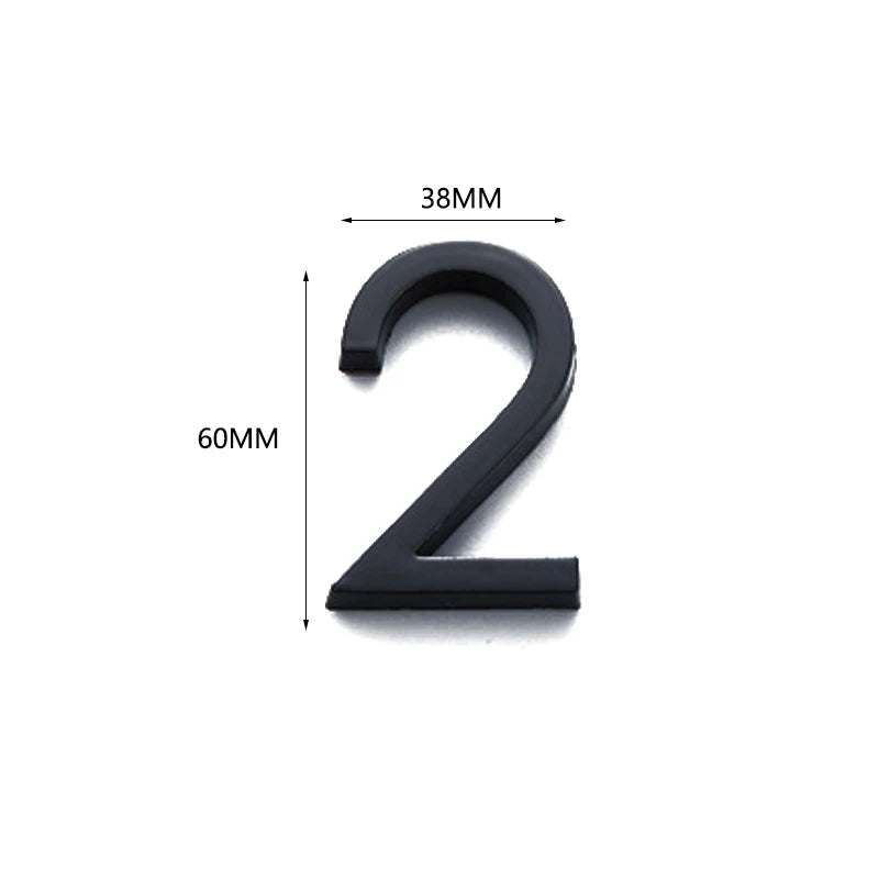 numéro porte adhésif acrylique moderne noir 38mm 60mm minimaliste rond simpleextérieur chambre ménagehôtel