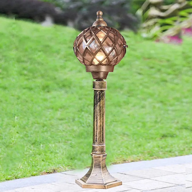 lampe solaire vintage noire dorée ajourée extérieure étanche ip65 led