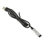 câble usb noir connecteur usb contrôleur led boutons mode vitesse lumiere série moderne