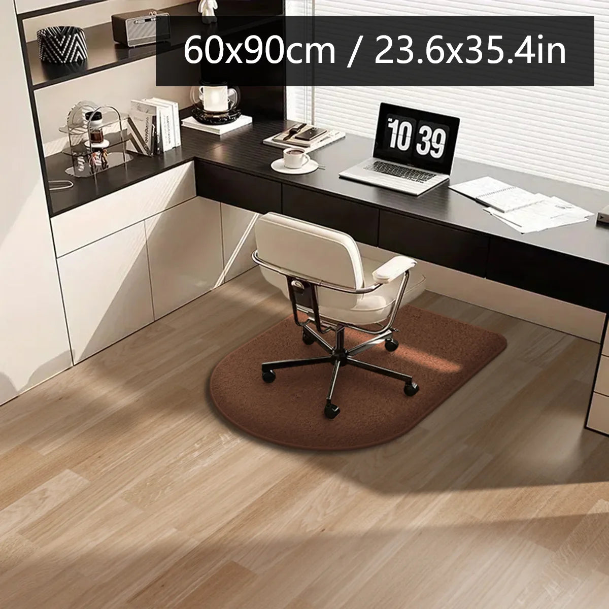 tapis sol noir points blancs moderne adhésif intérieur salon chambre cuisine salle bain polyester