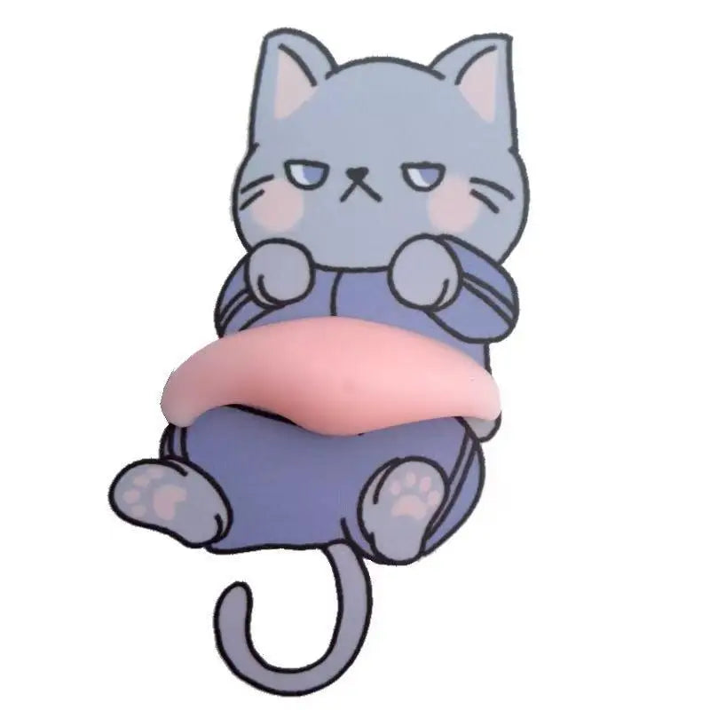 autocollants adhésifs figurines animaux kawaii dessin animé rose gris marron jaune blanc doux mignon