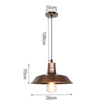 suspension industrielle vintage métal noir ampoule e27 salon chambre hallhôtel led echangée