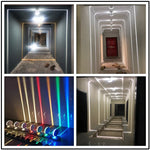 éclairage mural led moderne blanc rose rouge vert bleu jaune orange 360 degrés