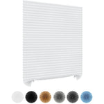 rideau lamelles tissu moderne adhésif opaque rayures horizontales blanc marron noir gris bleu semi