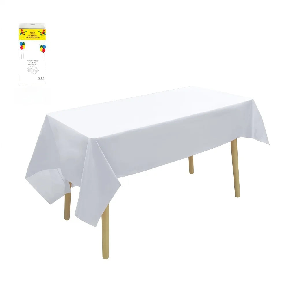 nappe table jetable imperméable blanc uni moderne fête restaurant extérieur printemps hiver été