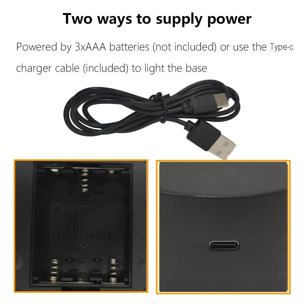 base led noire moderne adhésif cable type télécommande sans fil batteries aa