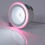 Spot LED moderne 9W 7W blanc violet grille aluminium clips câbles fixations domestiques ambreRGB