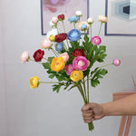 bouquet fleurs artificielles modernes rose blanc jaune bleu rouge intérieur mariage fête