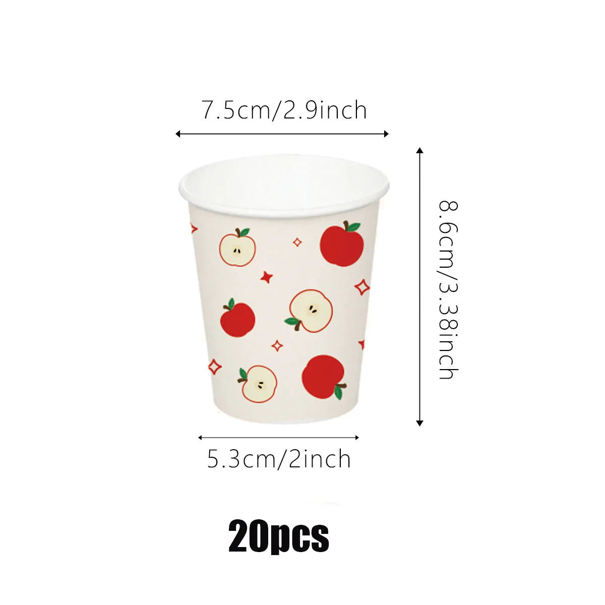 assiettes gobelets serviettes motif pomme rouge noël anniversaire mariage festives biodegradables moderne thèmes fruits