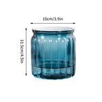 Cache pots transparent gris moderne rayures verticales plante intérieure fleur pot auto arrosage