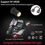 Spot LED ARGB noir moderne 3W 5V 3pin header câble inclusion minimaliste
