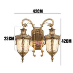 applique murale classique vintage ornements floraux verre translucide noir fixations murales deux têtes lumineuses