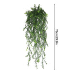 plantes artificielles suspendues vert feuilles fines moderne cordelette mariage anniversaire baby shower