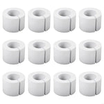 écarteurs rideaux blancs texture moderne clips facile pack 14 pièces 50mm 60mm drapery spacers