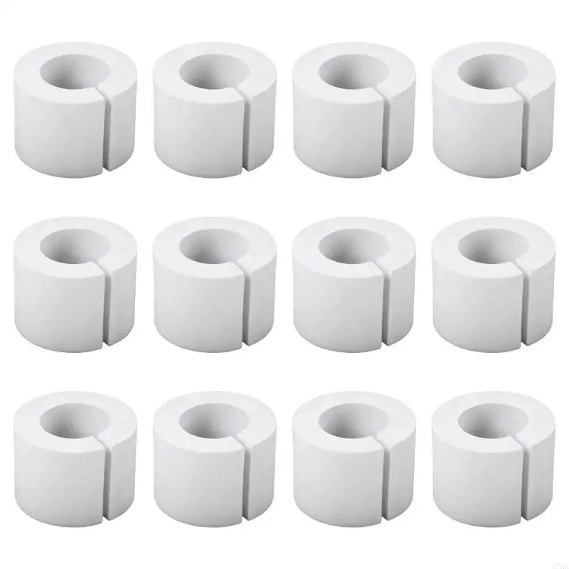 écarteurs rideaux blancs texture moderne clips facile pack 14 pièces 50mm 60mm drapery spacers