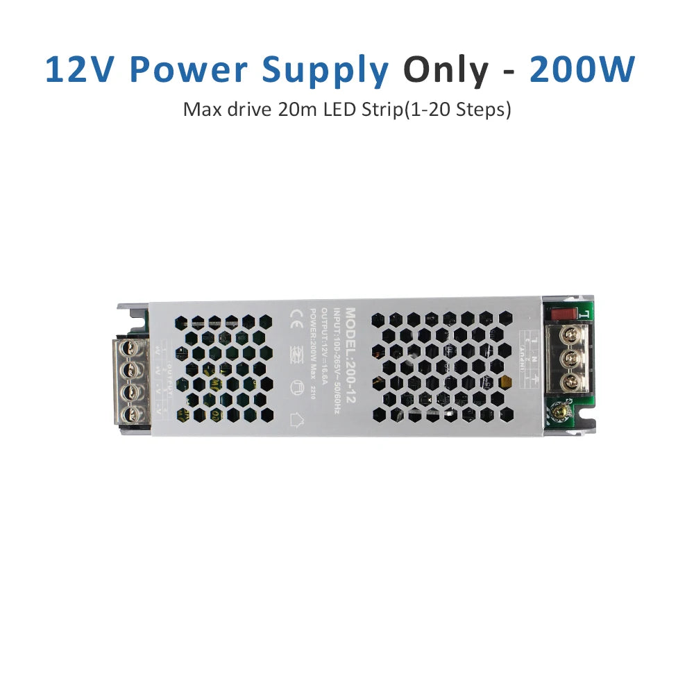 contrôleur d'éclairage escalier détecteur mouvement PIR blanc led strip moderne 12VDC câble affichage oled