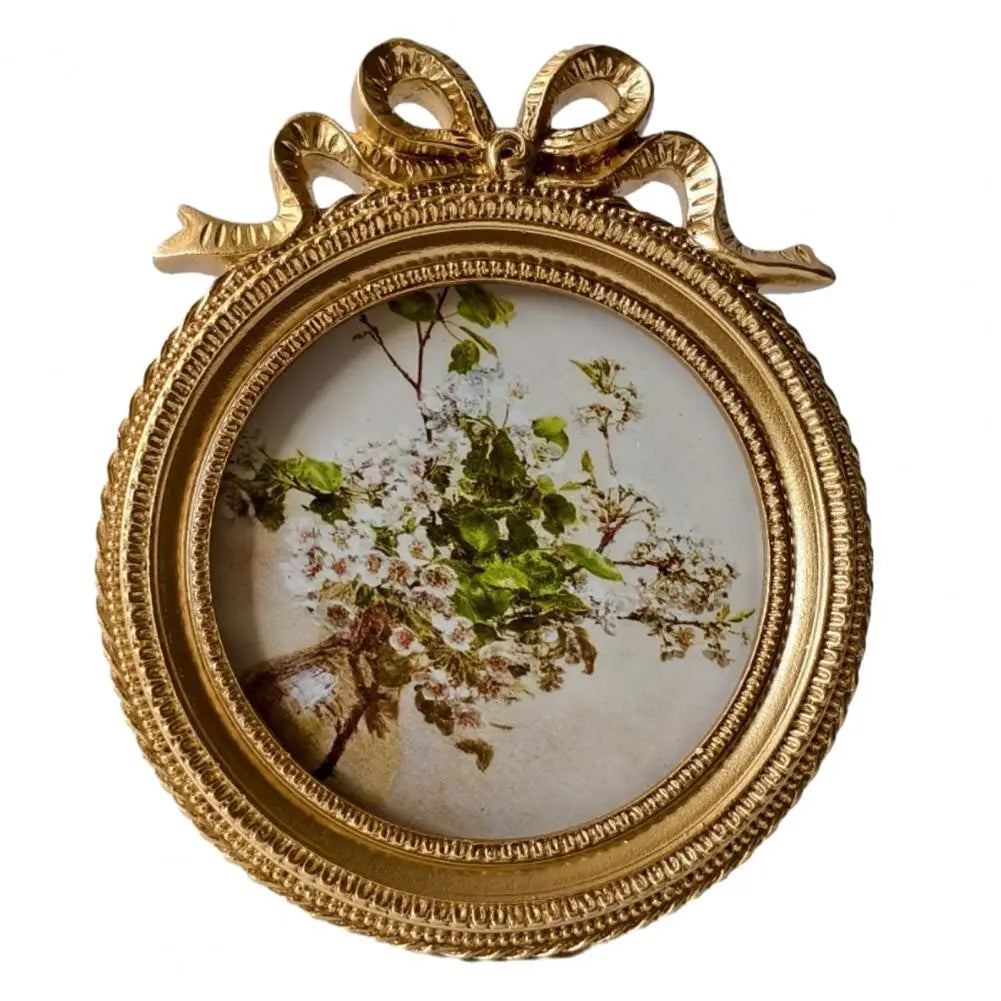 cadre photo vintage or floral décoration intérieure shabby chic posable mur bouquet fleursportrait