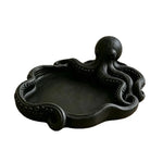 support clés forme octopus blanc violet noir rose pâle moderne créatif bulles texturées organisateur