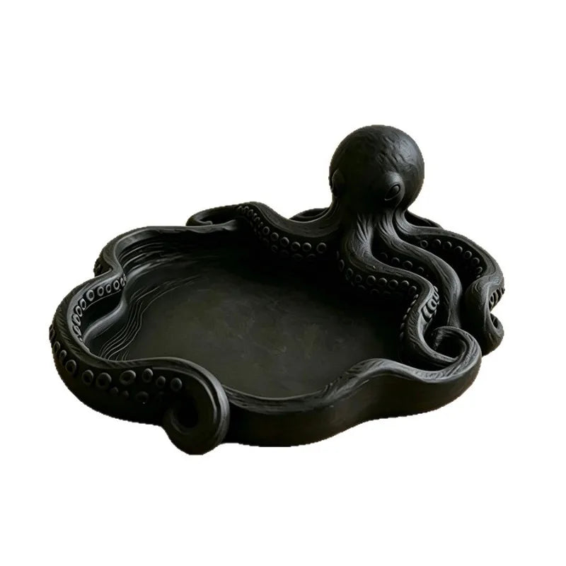 support clés forme octopus blanc violet noir rose pâle moderne créatif bulles texturées organisateur