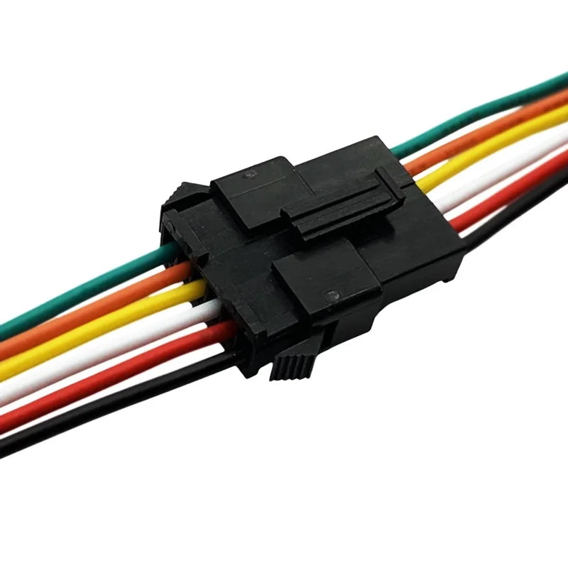 connecteurs led jst broches noir cables colorés 10 paires pragmatiques