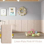 panneaux décoratifs modernes tissu lin adhésifs résistants l'eau beige clair 35cm 50cm 2pcs 4pcs