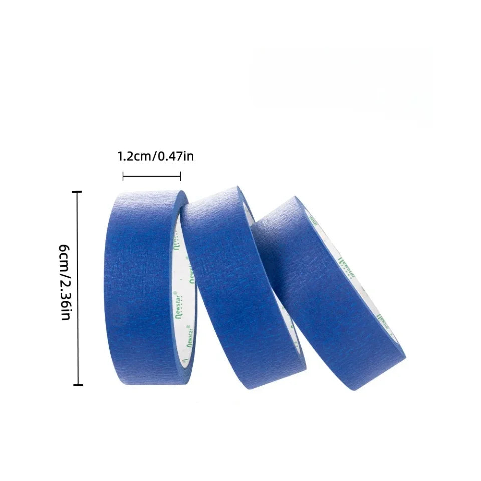ruban peinture bleu texture rugueuse adhésif pratique 1,2 cm 20 rouleaux