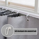 rail rideaux auto adhésif blanc moderne 25 crochets barres mur