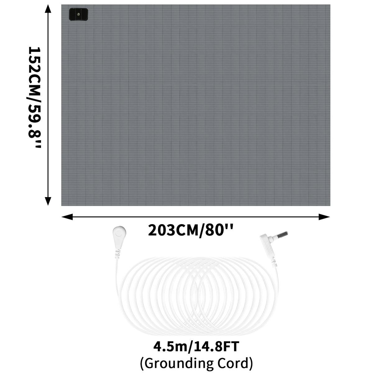 tapis sol antistatique conducteur adhésif câble prise moderne blanc grille taille