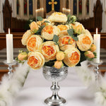 bouquet fleurs artificielles soie pivoine decoration maison elegante anniversaire mariage baby shower intérieur