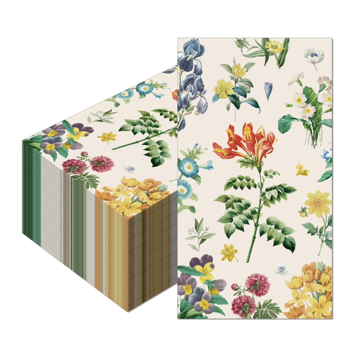 serviettes table papier jetables motif floral mariage décoration fête anniversaire classique