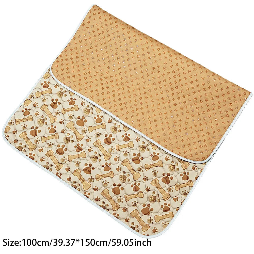 tapis absorbant imperméable chien chat motif pattes coeur lavable antidérapant intérieur moderne bleu