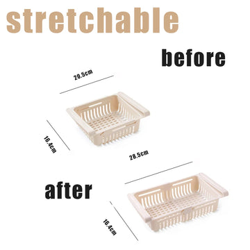 paniers rangement blanc rose bleu perforés modernes clips réfrigerateur storage rack adjustable cuisine