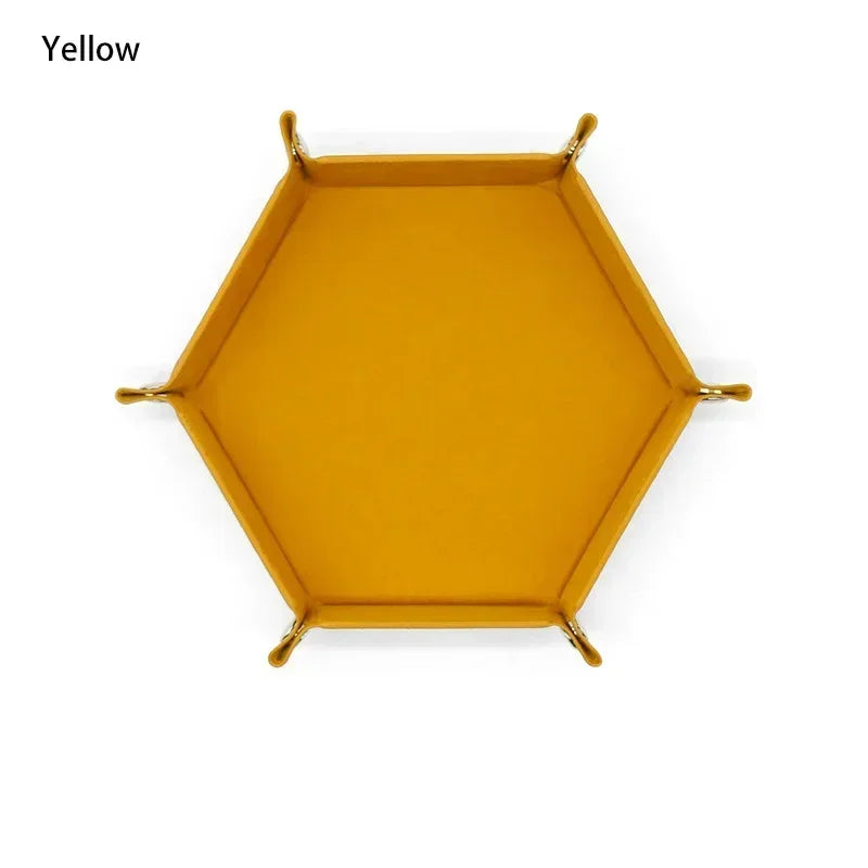 plateau jeu pliable moderne velours doux dés clips métalliques marron bleu marine rouge vert