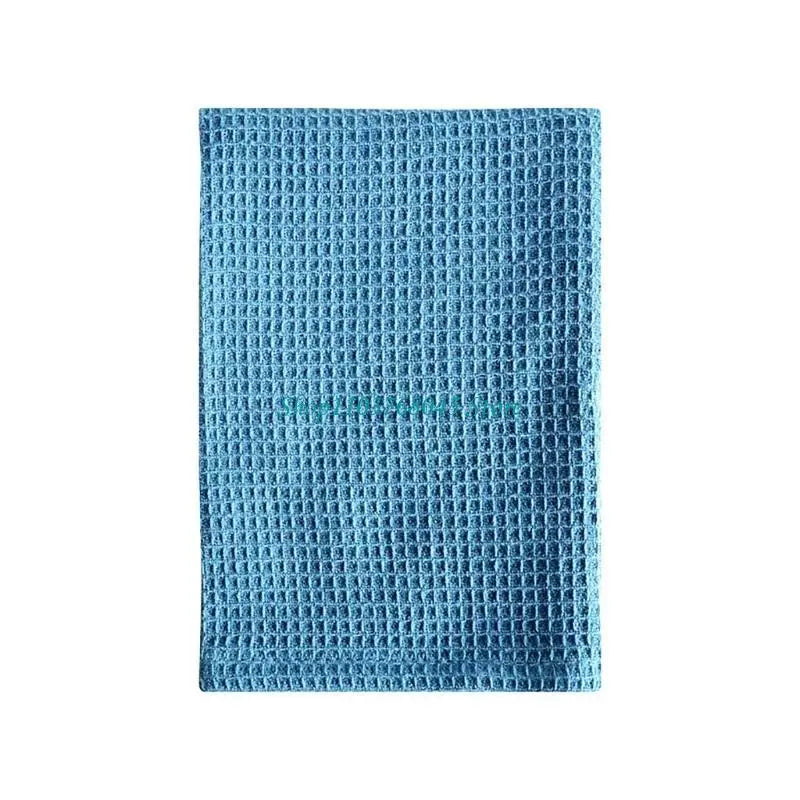 serviettes cuisine 100% coton gris beige bleu texture relief moderne crochets