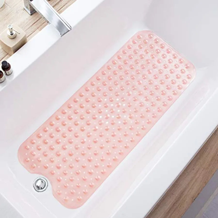 tapis bain moderne 39x16 pouces texture 200 bosses antidérapant transparent adhésif salle bain