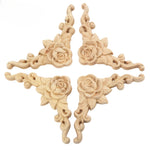 corniche bois rose feuilles decoratives baroque classique maison meuble angle sculptémanuelbeigeclair