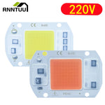 plaquette led cob 20w 30w 50w blanc full spectrum ac 220v smart diy