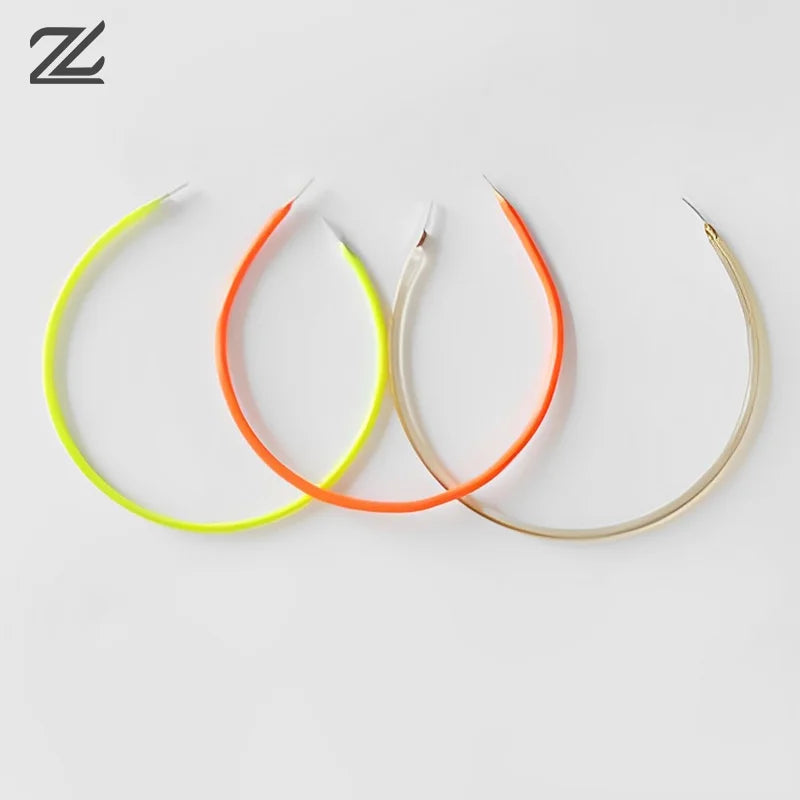 boucles d'oreilles vert fluo orange fluo doré modernes unicolores opaques