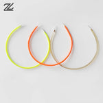 boucles d'oreilles vert fluo orange fluo doré modernes unicolores opaques