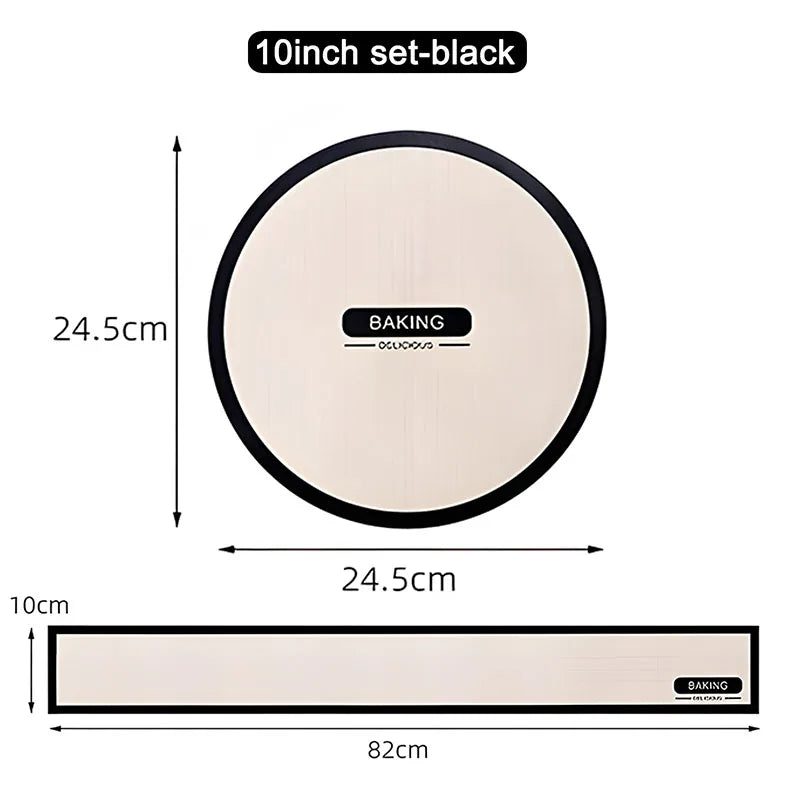 tapis adhésifs silicone reutilisables nettoyage facile liberations parfaites gateaux textures modernes six huit dix