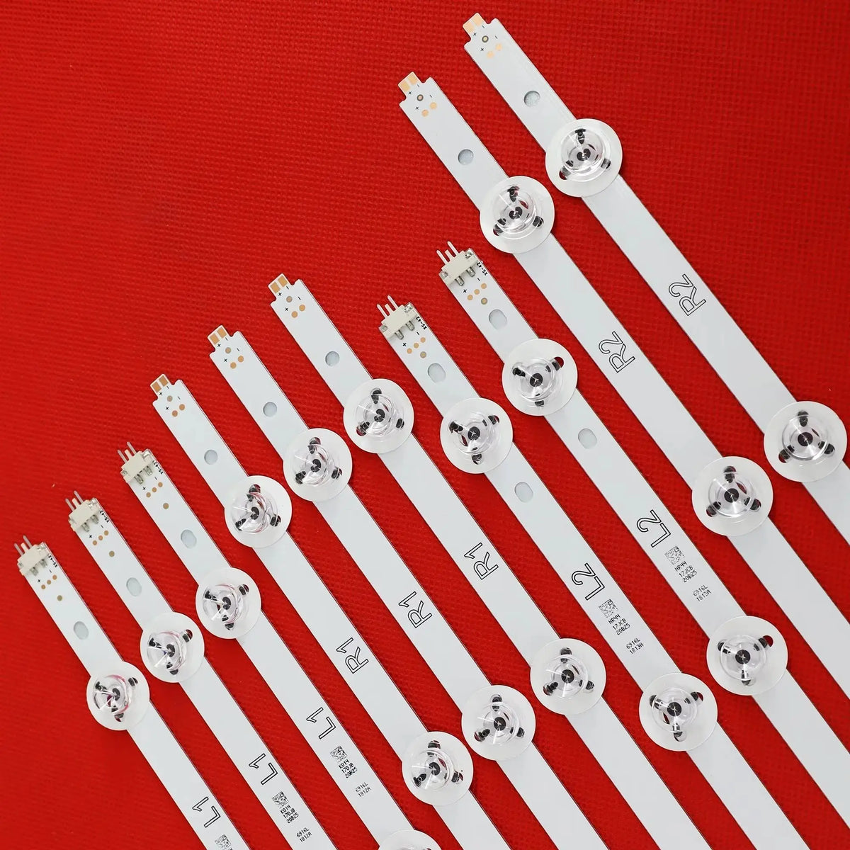 bande led blanc points dorés moderne 935mm 3v tension imprimée fixations éclairage