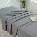 nappe table massage noir tissu uni minimaliste professionnelle 60x185cm aspect lisse sans trous