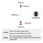 lampe suspendue moderne industrielle verre transparent noir doré maille dorée 2700k 5700k