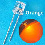 diodes led transparentes 5mm blanc rouge rose jaune bleu ultra lumineuses 20000mcd modernes 100
